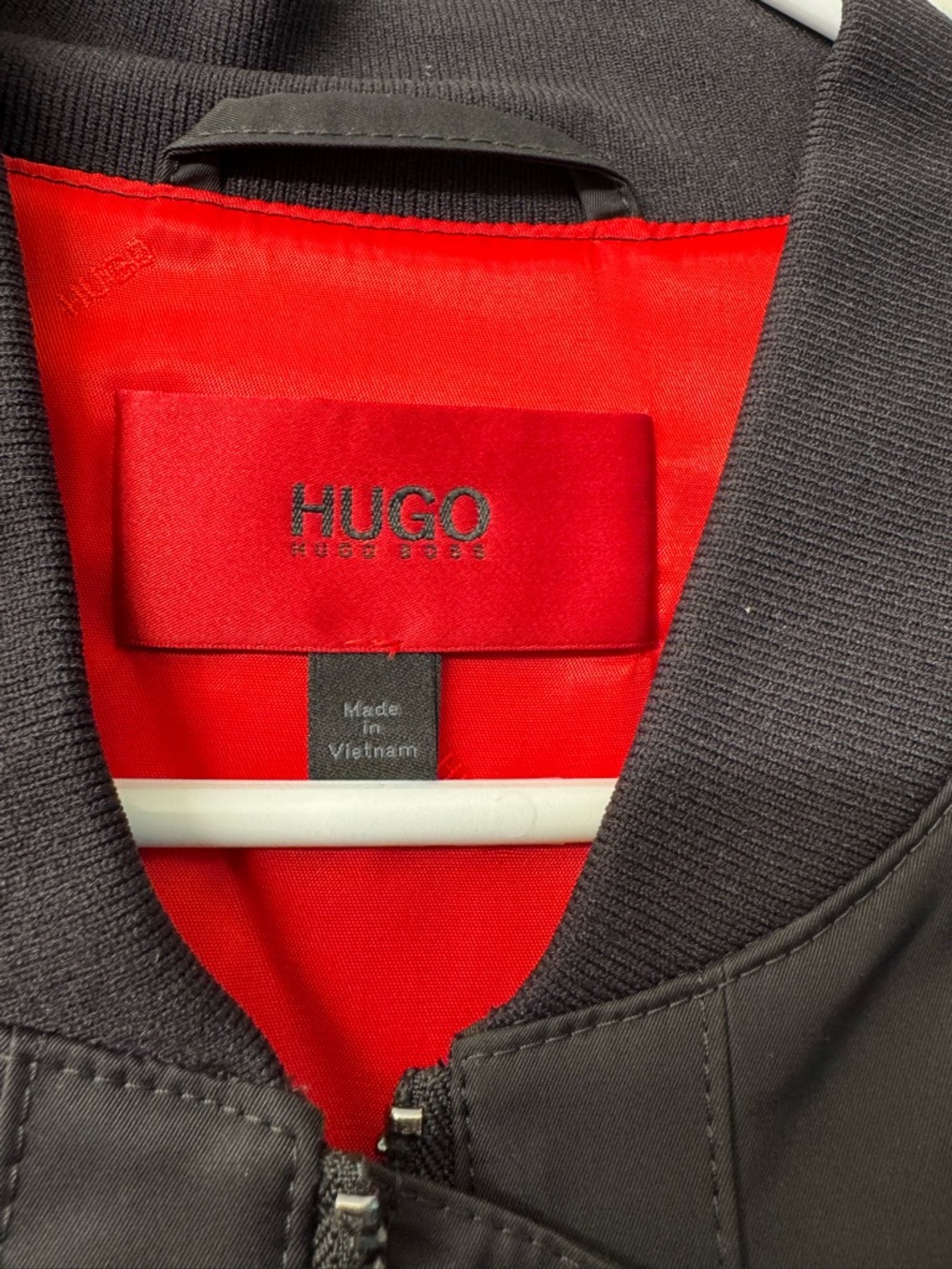 HUGO BOSS Bado Red Logo Black Jacket